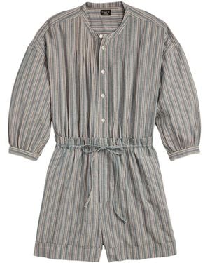 RRL Tuta Intera A Righe - Grigio