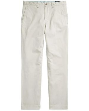 Polo Ralph Lauren Flat-Front Twill Trousers - White