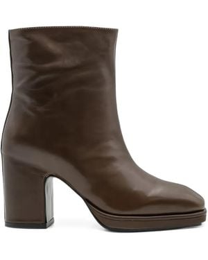 Paloma Barceló Arya Platform Ankle Boots - Brown