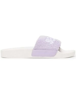 Senso Elly Logo Embroidered-Slides - Purple