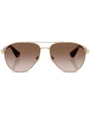 Burberry Pilot Sunglasses - Metallic
