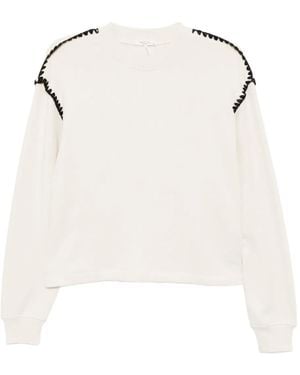 Rag & Bone Badstof Sweater - Wit