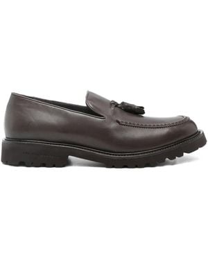 Fratelli Rossetti Mocassins À Détails De Pompons - Gris