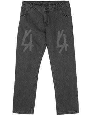 44 Label Group Jeans Dritti Skyscraper - Grigio