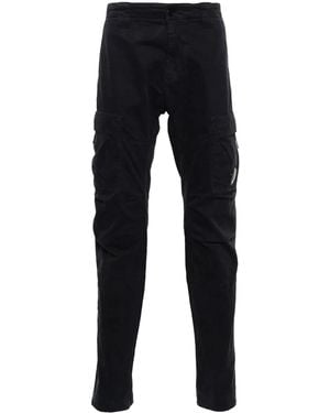 C.P. Company Cp Company Lens-Embellished Cargo Trousers - Blue