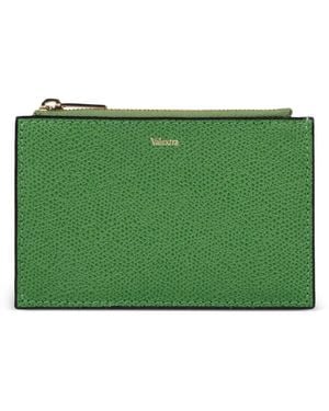 Valextra Leather Wallet - Green