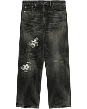 Yohji Yamamoto Vaqueros Savage de x Neighborhood - Negro