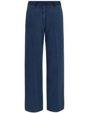 forte_forte Belt-Loop Pants - Blue