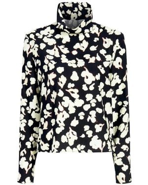 Proenza Schouler Ansel Floral-Print Blouse - Black