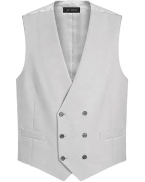 Luigi Bianchi Lubiam Double-Breasted V-Neck Waistcoat - Grey