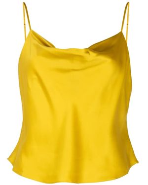 Cinq À Sept Marta Cowl-Neck Top - Yellow