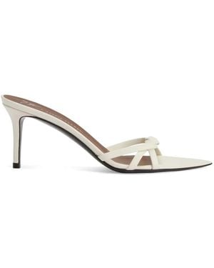 Giuseppe Zanotti Intrigo Braid 70 Braided Strips Mules - Natural