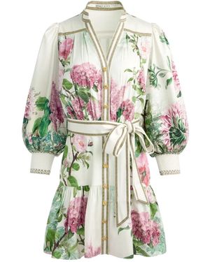 Alice + Olivia Cora Cotton Mini Dress - Multicolour
