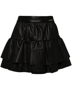 we11done Frill Mini Skirt - Black