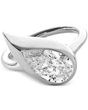 Jewels Aficionado Small 14K Mika Lab-Grown Diamond Pinky Ring - White