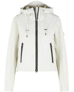 Moncler Lasanca Hooded Zip Jacket - White