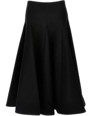 Valentino Garavani Crepe Couture Midi Skirt - Black