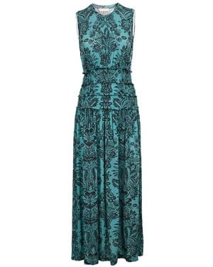Ulla Johnson Robe Longue Kamaria À Fleurs - Green