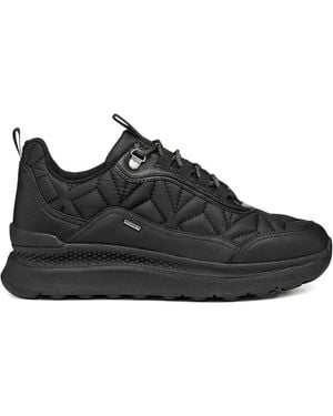 Geox Spherica Actif X2 Abx Quilted Trainers - Black