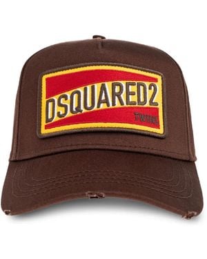 DSquared² Logo Patch Baseball Cap - Red