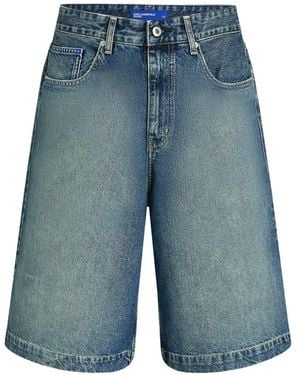 KARL LAGERFELD Short Ample En Jean - Bleu