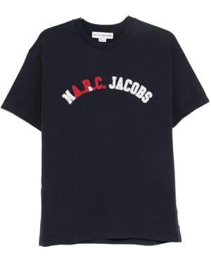 A.P.C. X Marc Jacobs Logo-Appliqué T-Shirt - Blue