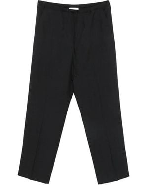 Second/Layer Drawstring-Waist Pressed-Crease Pants - Yellow