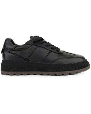 Linda Baumann Chunky-Sole Panelled Trainers - Black
