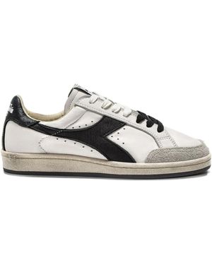 Diadora Leather Trainers - White