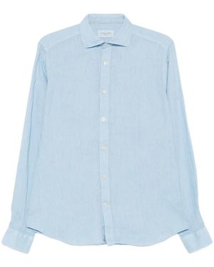 Tintoria Mattei 954 Long-Sleeves Shirt - Blue