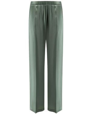 Semicouture Elasticated Wide Trousers - Green