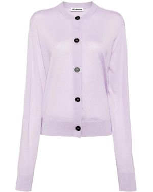 Jil Sander Cardigan Girocollo - Rosa