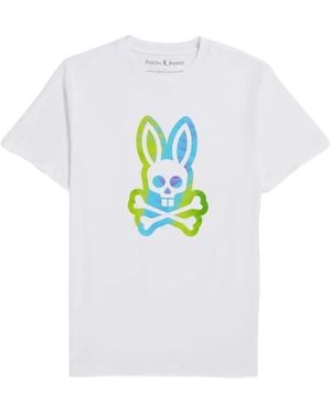 Psycho Bunny Montgomery Logo-Print T-Shirt - White