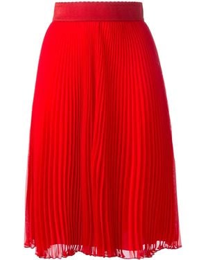 Givenchy Plissè Mid-length Skirt - Red