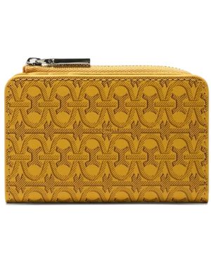 Coccinelle Monogram-Pattern Wallet - Yellow