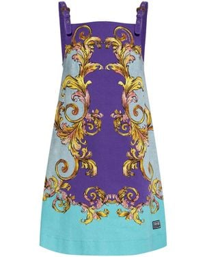 Versace Jeans Couture Outline Barocco Dress - Blue