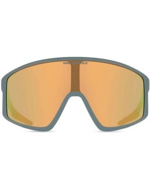 KARL LAGERFELD Geometric-Frame Sunglasses - Grey