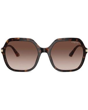Vogue Eyewear Occhiali Da Sole Con Effetto Tartarugato - Marrone