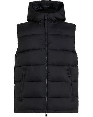 Calvin Klein Weste mit Logo-Stickerei - Schwarz