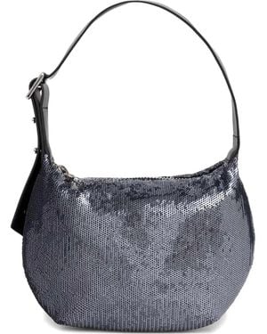 Samsøe & Samsøe Handtasche Mit Pailletten - Blau