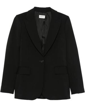 P.A.R.O.S.H. Single-Breasted Blazer - Black