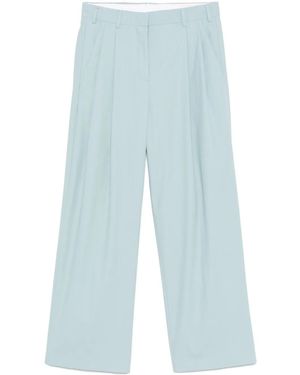 A PAPER KID Pantaloni Con Piega - Blu