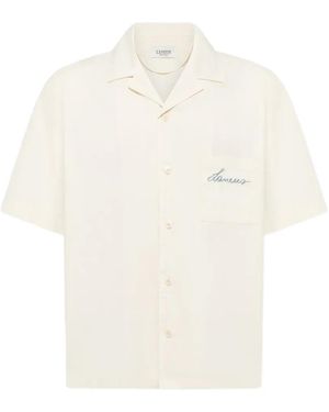 Laneus Chest-Pocket Shirt - White