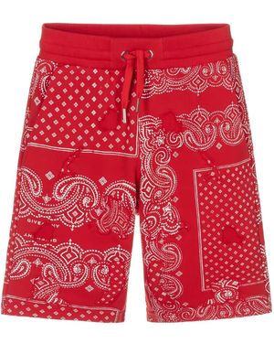 Givenchy Elastic-Waistband Shorts - Red