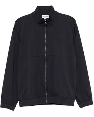 Lacoste Logo-Patch Zip-Up Jacket - Blue