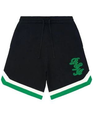 RTA Drawstring-Fastening Track Shorts - White