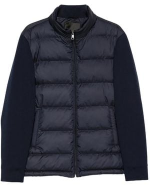 SERGIO MORETTI FIRENZE Quilted Panelled Jacket - Blue