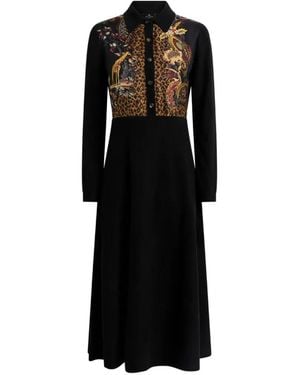 Etro Midi Shirt Dress - Black