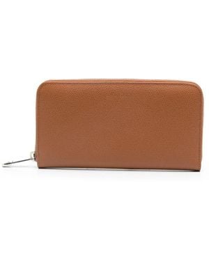 Doucal's Leather Continental Wallet - Brown