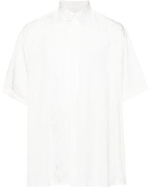 Louis-Gabriel Nouchi Patterned-Jacquard Shirt - White